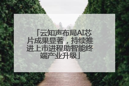 云知声布局AI芯片成果显著，持续推进上市进程助智能终端产业升级
